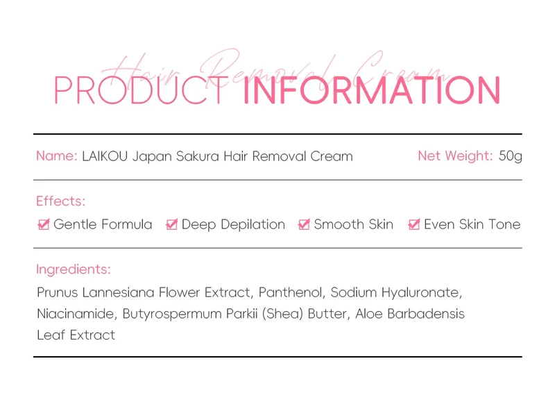 Sakura Hair Removal Cream Fast Painless Hair Growth Inhibitor Arm Armpit Legs Intimate Areas Permanent Depilatory for Men Woman