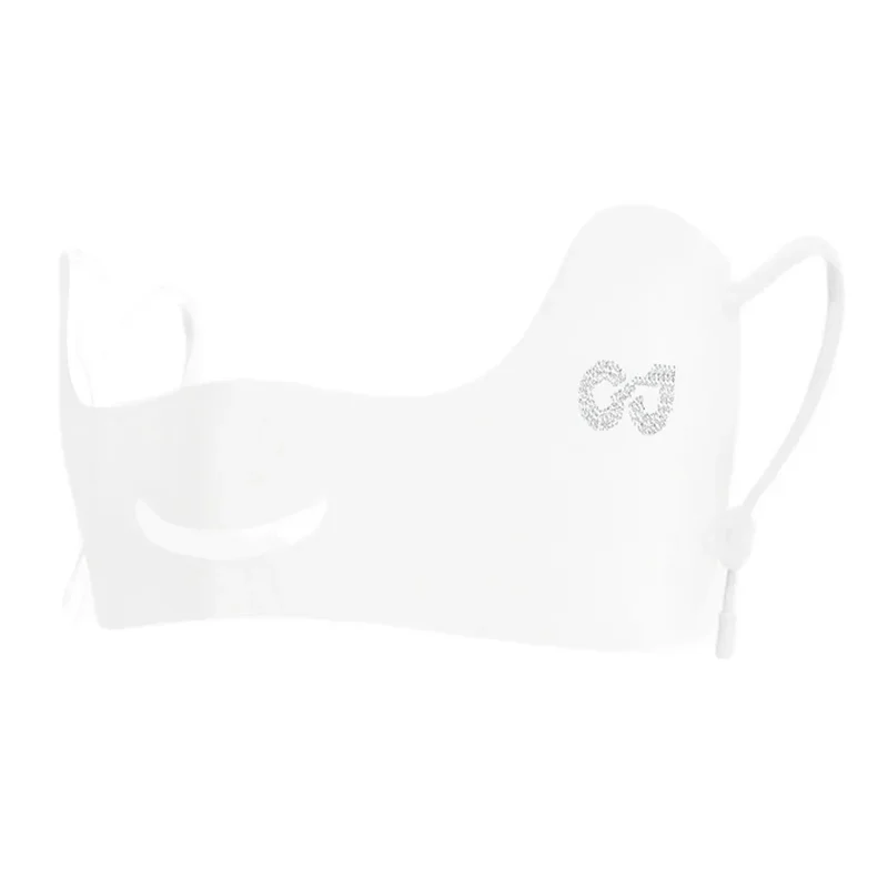 Summer Ice Silk Sun Protection Mask UPF50+ Breathable Women Face Mask Canthus Protection Half Face Face Shield for Golf Sports