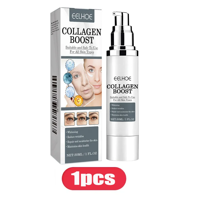 Collagen Booster Face Cream Moisturizing Firming Skin Care for Women Reduces Wrinkles Fine Lines 30ml Hyaluronic Acid Skincare