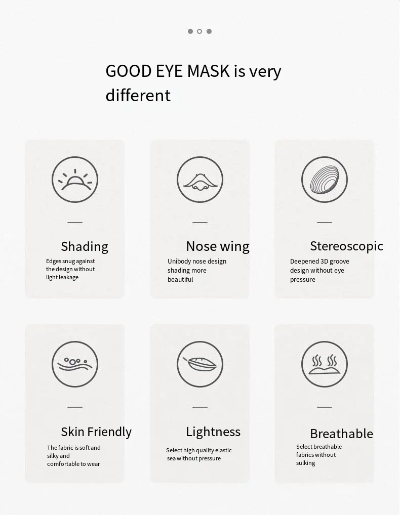 3D Sleep Mask Blindfold Sleeping Aid Eye Mask Soft Memory Foam Face Mask Eyeshade 99% Blockout Light Slaapmasker Eye Cover Patch