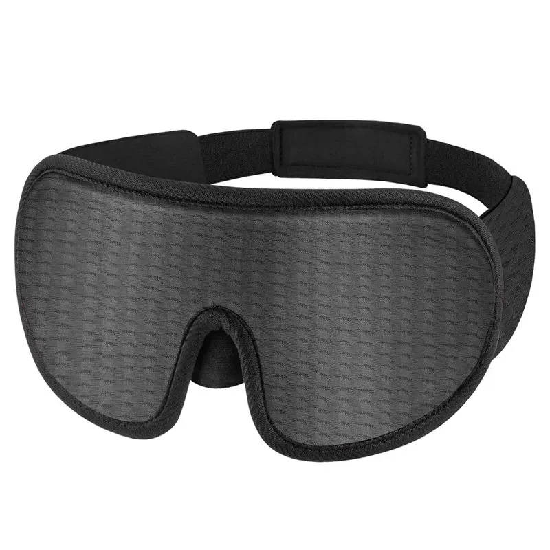 3D Sleep Mask Blindfold Sleeping Aid Eye Mask Soft Memory Foam Face Mask Eyeshade 99% Blockout Light Slaapmasker Eye Cover Patch