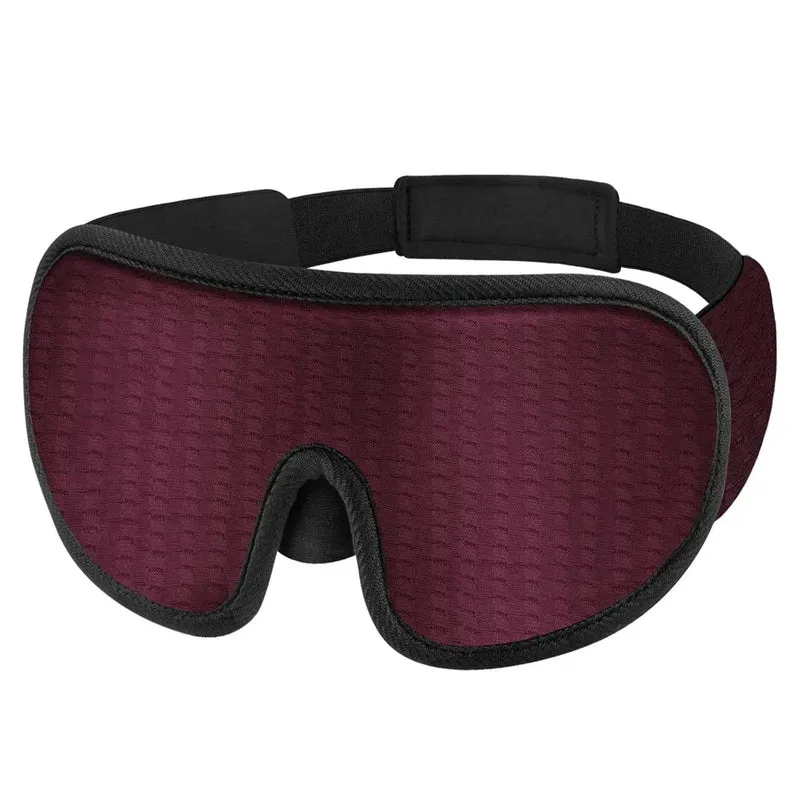 3D Sleep Mask Blindfold Sleeping Aid Eye Mask Soft Memory Foam Face Mask Eyeshade 99% Blockout Light Slaapmasker Eye Cover Patch