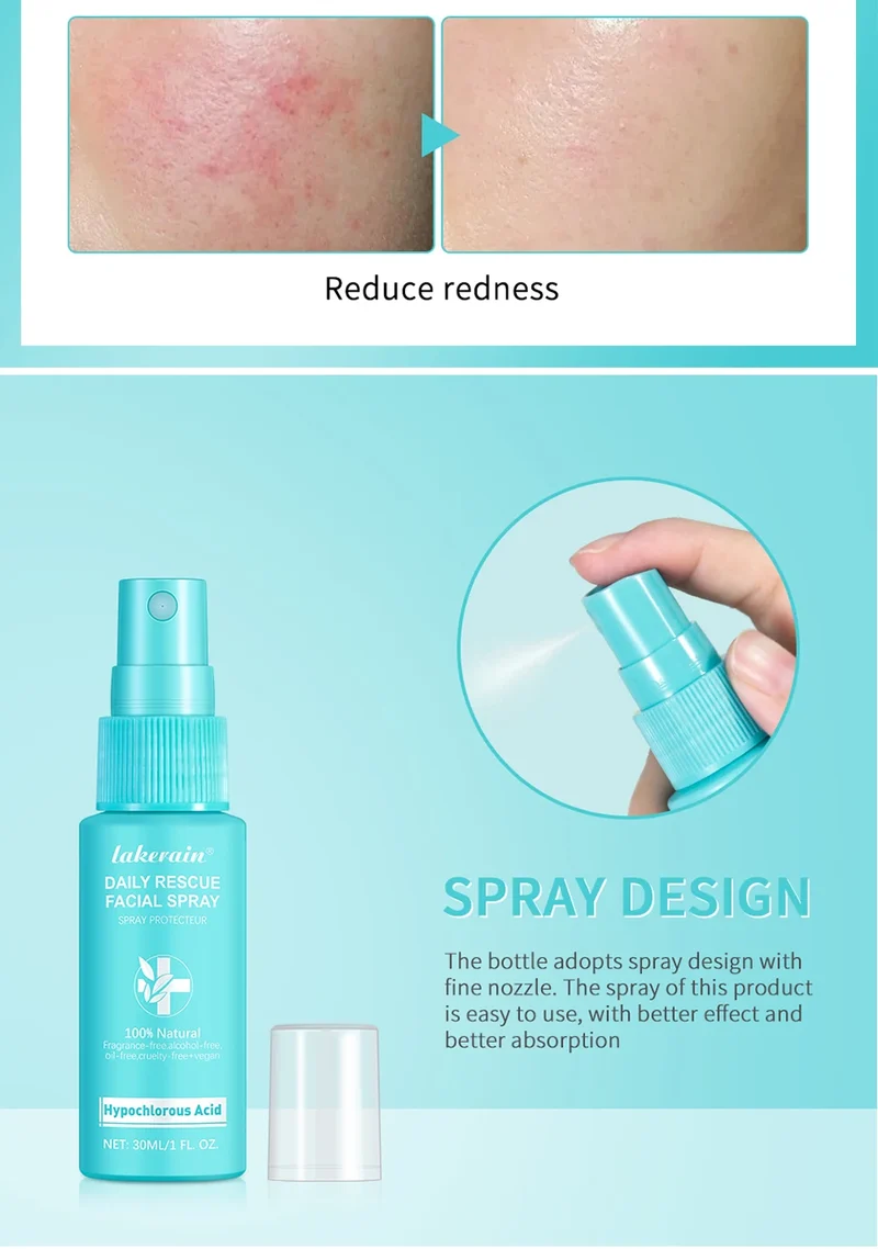 Hypochlorous Acid Spray Toner for Face Helps Reduce Redness Breakouts Soothing pH Balancing Toner Skincare