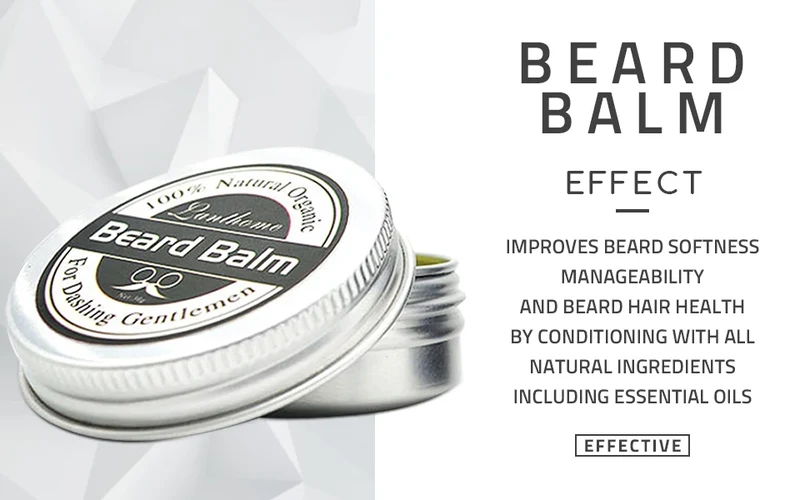 30g Beard Balm Conditioner Oil Improves Beard Softness Manageability Hair Growth Treatment Men Beard Wax Beauty Care