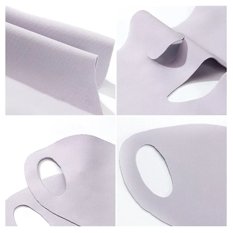 Women Men Sunscreen Mask Outdoor Cycling Face Mask Breathable Reusable Double Layer Ice Silk Masks Anti-UV Sun