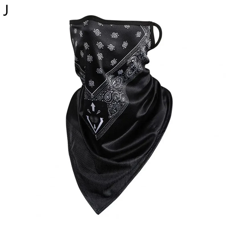 Motorcycle Cycling Face Mask for Men Neck Gaiter Scarf Skull Cap Sun Protection Cover Running Balaclava Bandana with Ear Loops