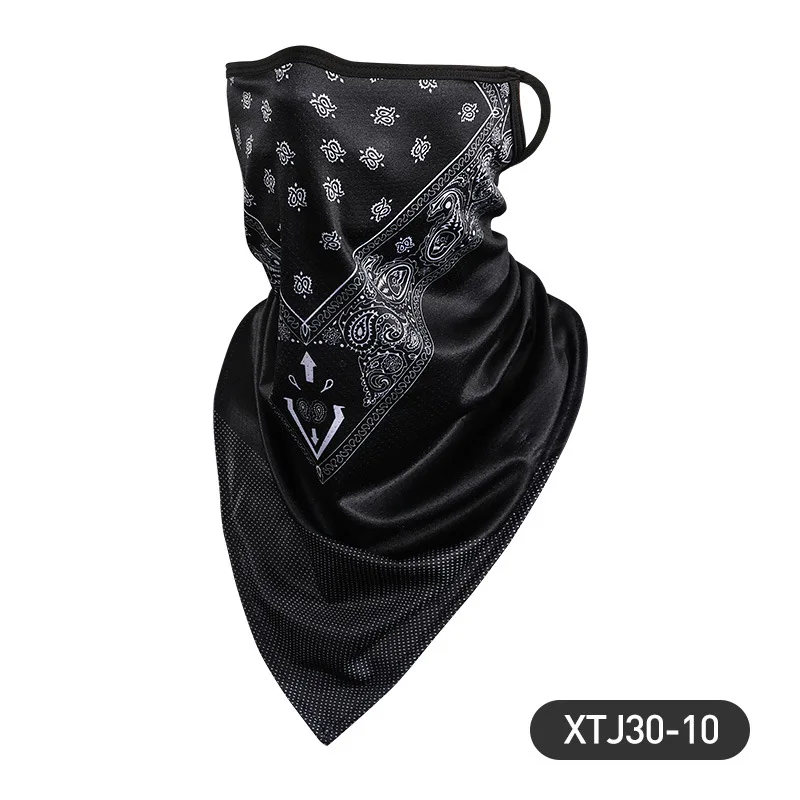 Motorcycle Cycling Face Mask for Men Neck Gaiter Scarf Skull Cap Sun Protection Cover Running Balaclava Bandana with Ear Loops
