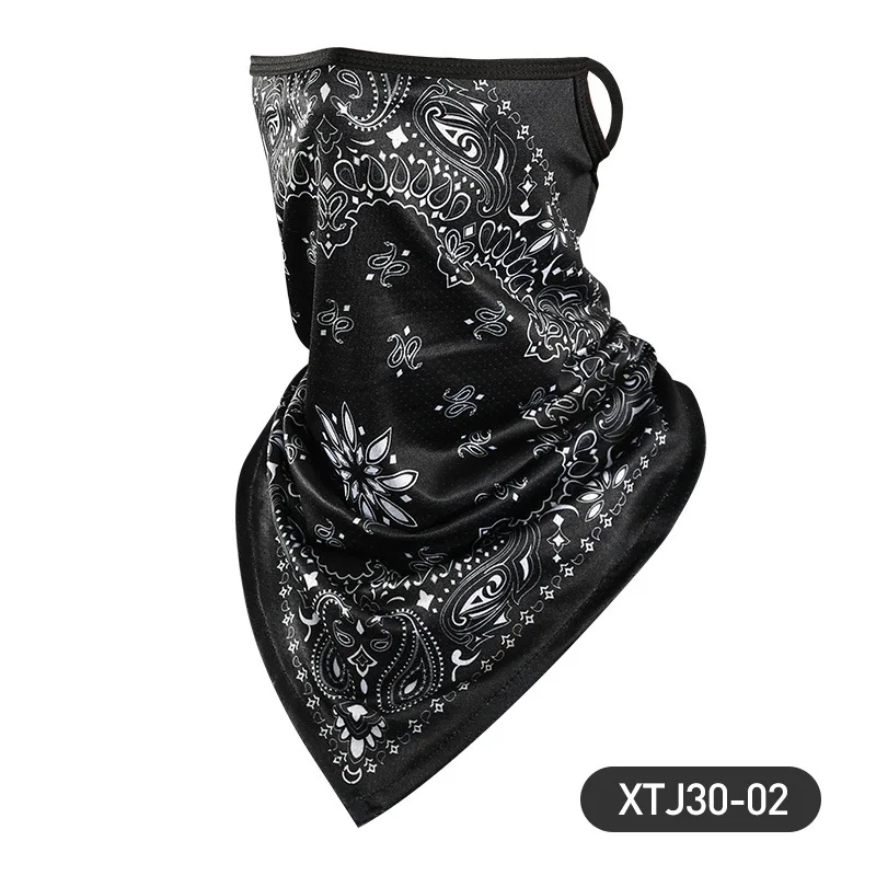 Motorcycle Cycling Face Mask for Men Neck Gaiter Scarf Skull Cap Sun Protection Cover Running Balaclava Bandana with Ear Loops
