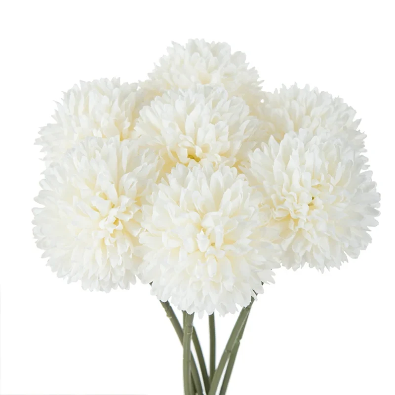 3/5PCS Silk Hydrangea Pompon Home Decor Scrapbooking Wedding Festival Wreath Bridal Accessories Clearance Artificial Flowers Diy