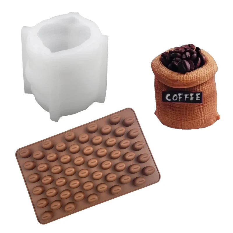 Coffee Bean Bag Design Silicone Cake Mold Chocolate Moulds Party Dessert Baking Tools Mousse Cake Mold Kitchen Pastry Supplies