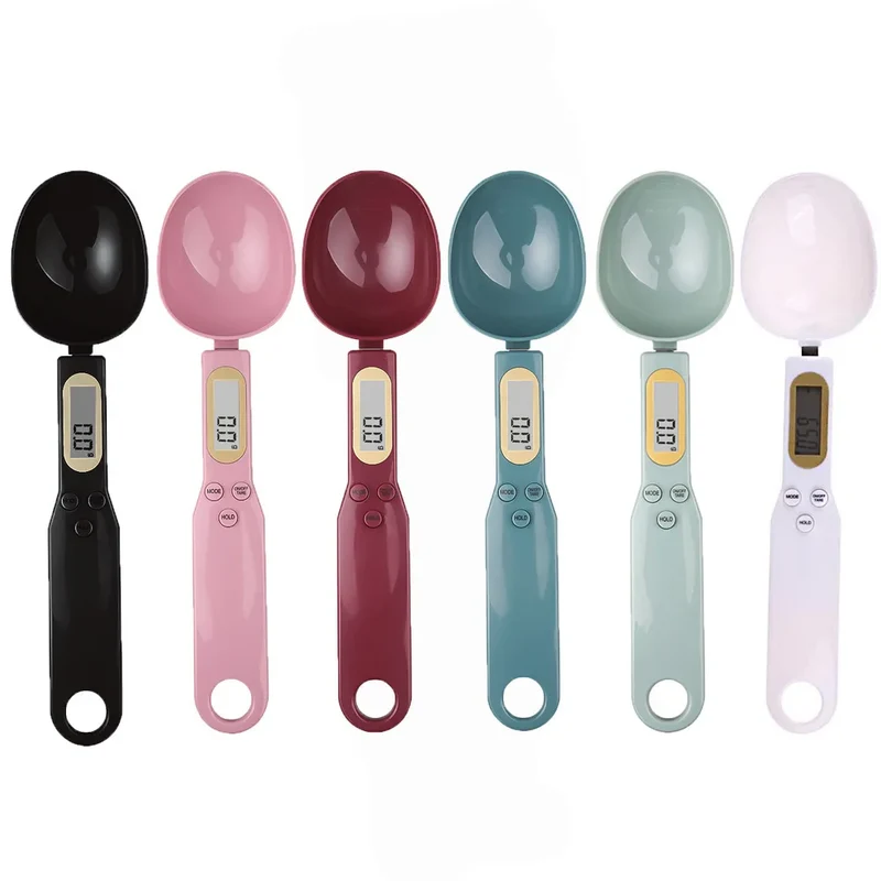 Weighing Spoon Scale Home Kitchen Tools Electronic Measuring Coffee Food Flour Powder Baking LCD Digital Measurement Adjustable