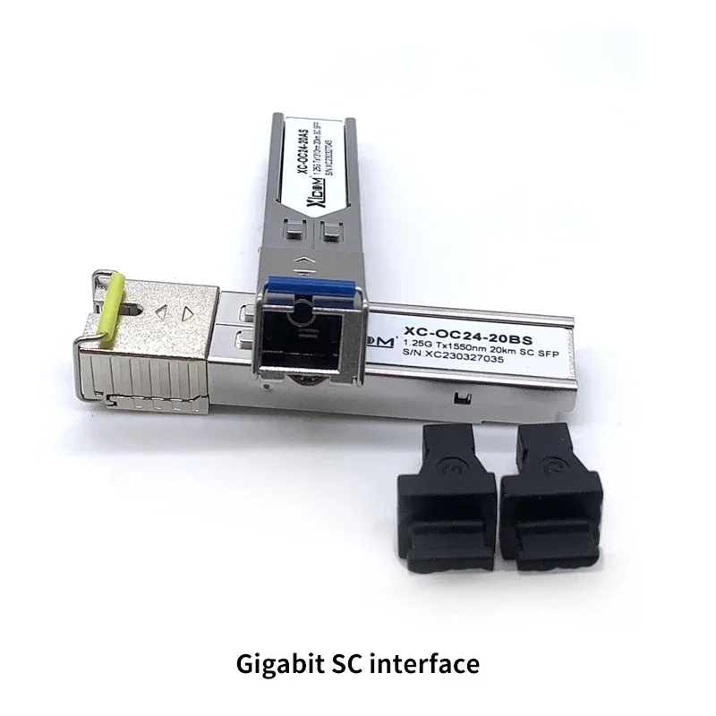 FTTH 1.25G RJ45 SFP 3/10/20km Gigabit Module 10GBase-Tx Ethernet Fiber Optic Module FTTH Compatible with Cisco/Mikrotik Switch