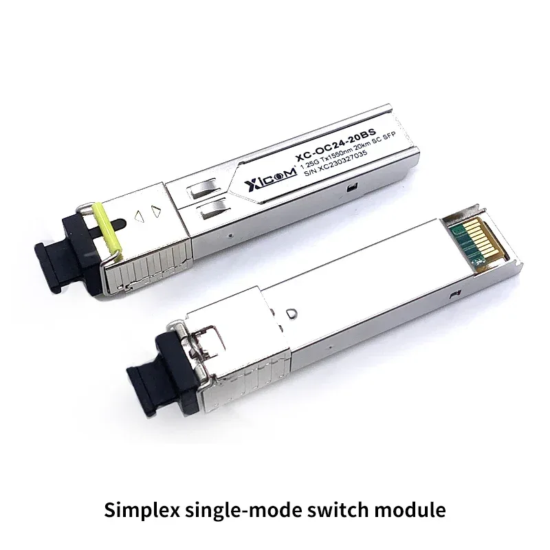 FTTH 1.25G RJ45 SFP 3/10/20km Gigabit Module 10GBase-Tx Ethernet Fiber Optic Module FTTH Compatible with Cisco/Mikrotik Switch