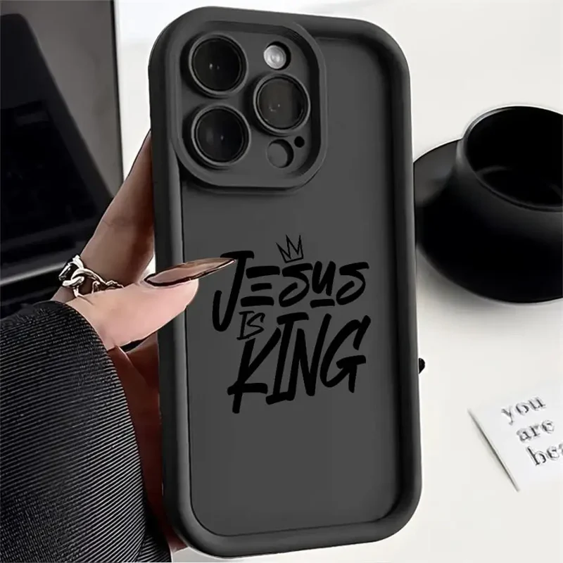 J-Jesus Is King Phone Cover Case for iPhone 17 Pro Max 16 Air 12 Pro 14 13 11 15 Plus 17Pro