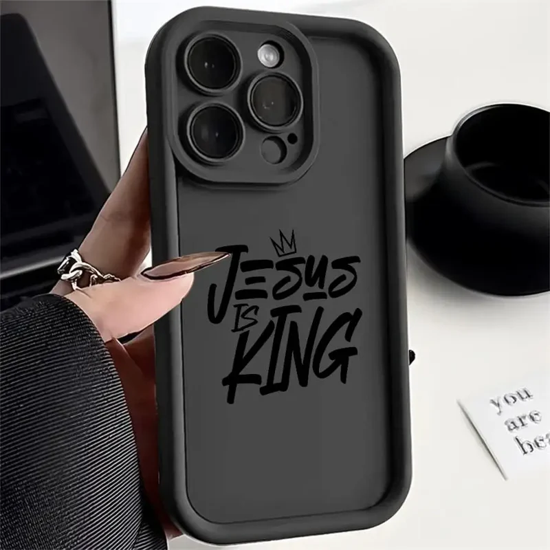 J-Jesus Is King Phone Cover Case for iPhone 17 Pro Max 16 Air 12 Pro 14 13 11 15 Plus 17Pro