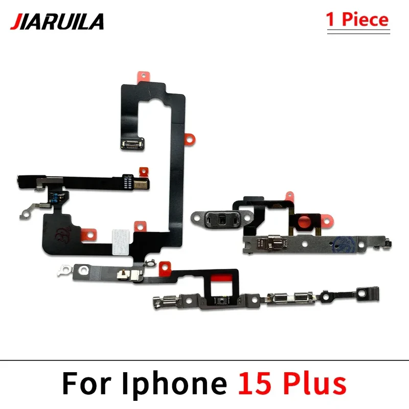 NEW Power On Off Volume Side Button Key Flex Cable Replacement Parts For iPhone 13 mini 14 Plus 15 Pro Max 13 Pro