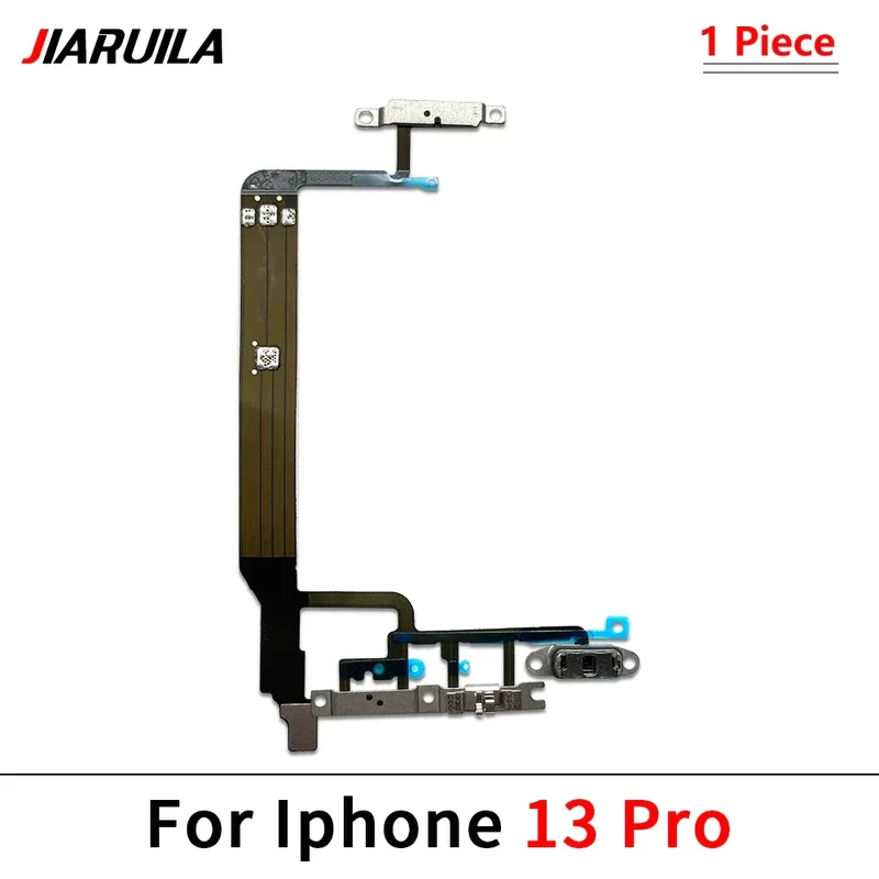 NEW Power On Off Volume Side Button Key Flex Cable Replacement Parts For iPhone 13 mini 14 Plus 15 Pro Max 13 Pro