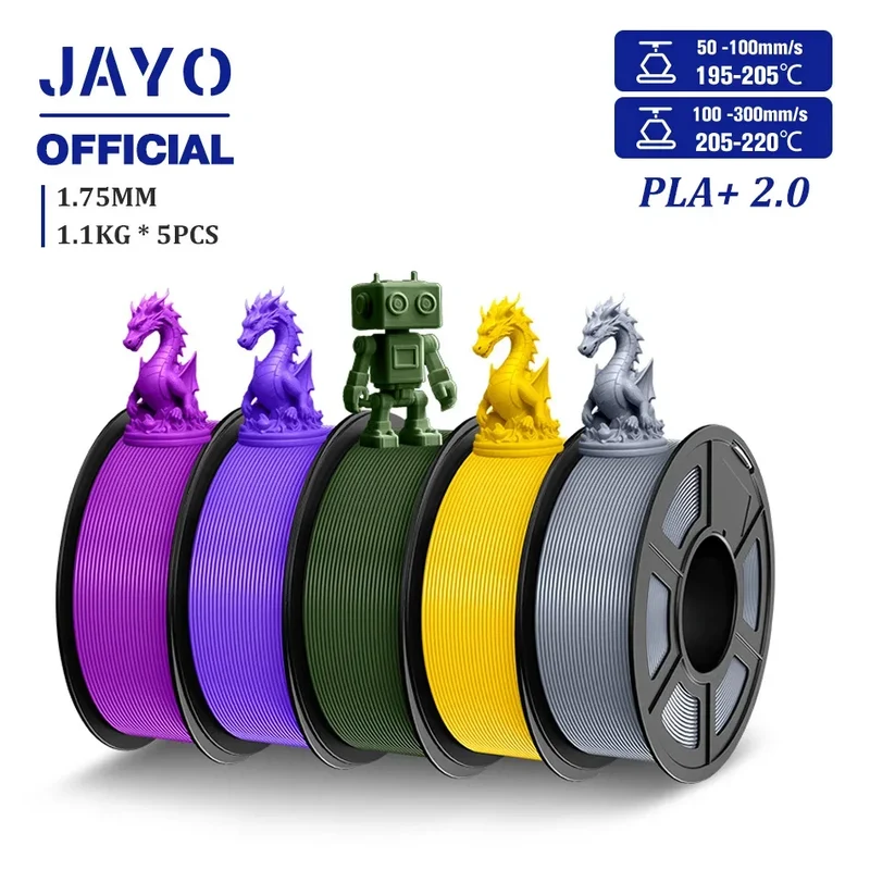 JAYO PLA/PLA META/PETG/SILK/PLA+/Wood/ ABS/Marble 3D Printer Filament 1.75mm 5KG 3D Printing Materials for 3D Printer&3D Pen