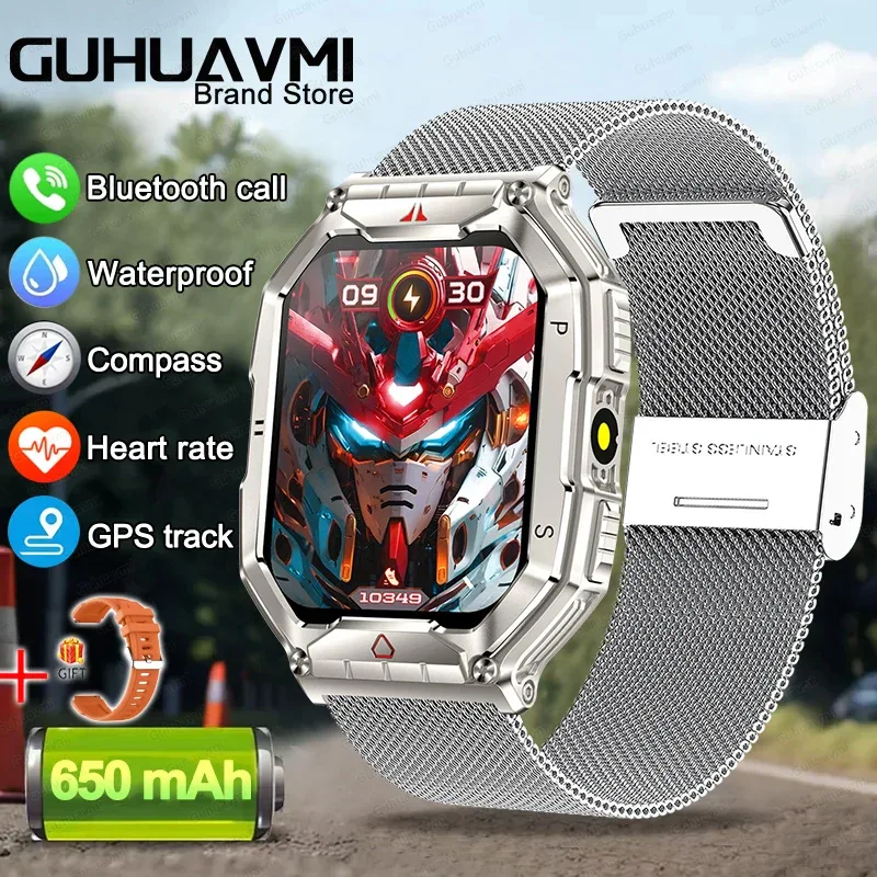 2025 New Men's Smart Watch 360 * 360 HD Touch Screen Sports Waterproof Smartwatch Health Monitoring Bluetooth Call Smart Watches