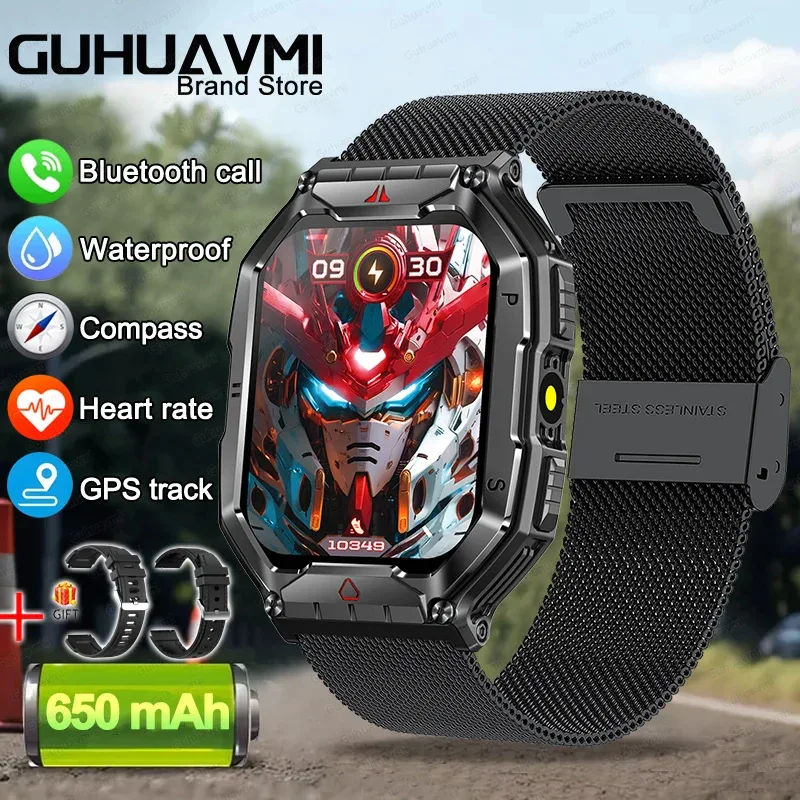2025 New Men's Smart Watch 360 * 360 HD Touch Screen Sports Waterproof Smartwatch Health Monitoring Bluetooth Call Smart Watches