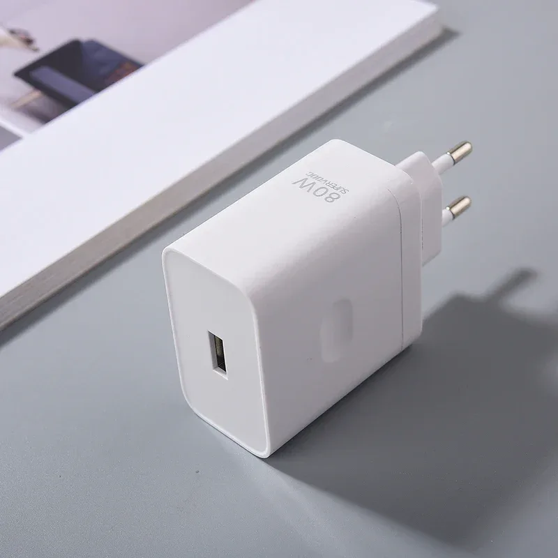 Oneplus 80W Supervooc Charger EU/US Fast Charge Adapter Usb Type C Cable for One Plus 1+ 12R 10 9 8 7 7T Pro Ace 2 Nord 2T Ace 3