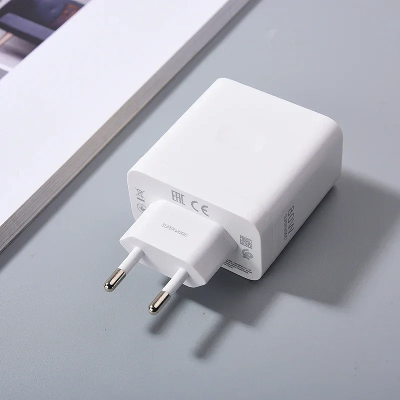 Oneplus 80W Supervooc Charger EU/US Fast Charge Adapter Usb Type C Cable for One Plus 1+ 12R 10 9 8 7 7T Pro Ace 2 Nord 2T Ace 3