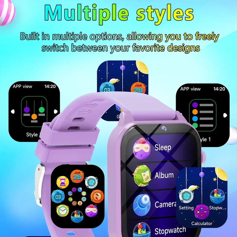 Kids Smartwatch Game Flashlight Toy Waterproof Electronics Touch Screen HD Camera Alarm Children watch Boy Girl Birthday Gift