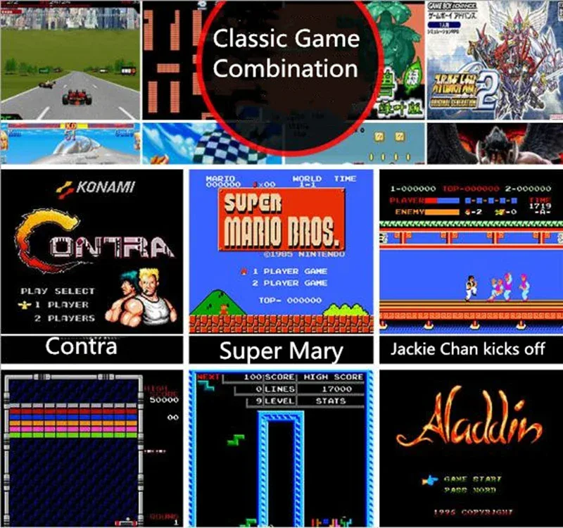 Coolbaby RS 37 red and white game console family game console for NES 8 classic nostalgic for FC video game free game card