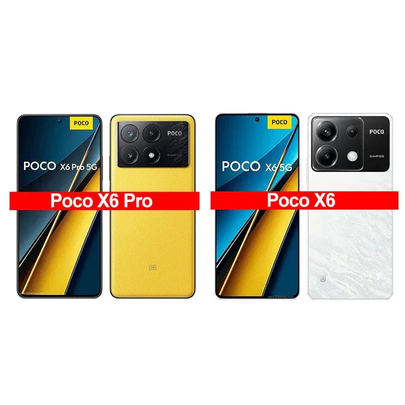 Poco X6 Pro Case Liquid Silicone Phone Case For Xiaomi Poco X6 Pro Poco X 6 X6Pro Pocox6 Pro 5G Shockproof Soft Cover