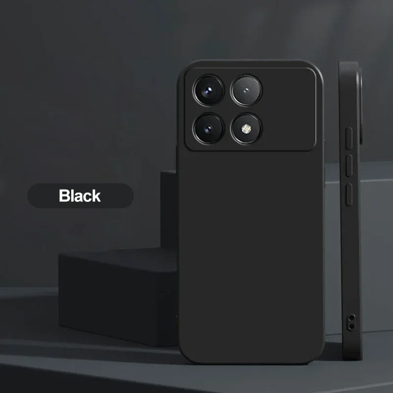 Poco X6 Pro Case Liquid Silicone Phone Case For Xiaomi Poco X6 Pro Poco X 6 X6Pro Pocox6 Pro 5G Shockproof Soft Cover