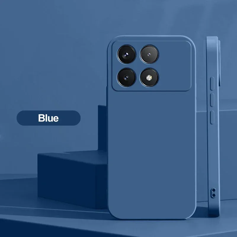 Poco X6 Pro Case Liquid Silicone Phone Case For Xiaomi Poco X6 Pro Poco X 6 X6Pro Pocox6 Pro 5G Shockproof Soft Cover