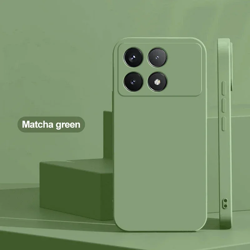 Poco X6 Pro Case Liquid Silicone Phone Case For Xiaomi Poco X6 Pro Poco X 6 X6Pro Pocox6 Pro 5G Shockproof Soft Cover