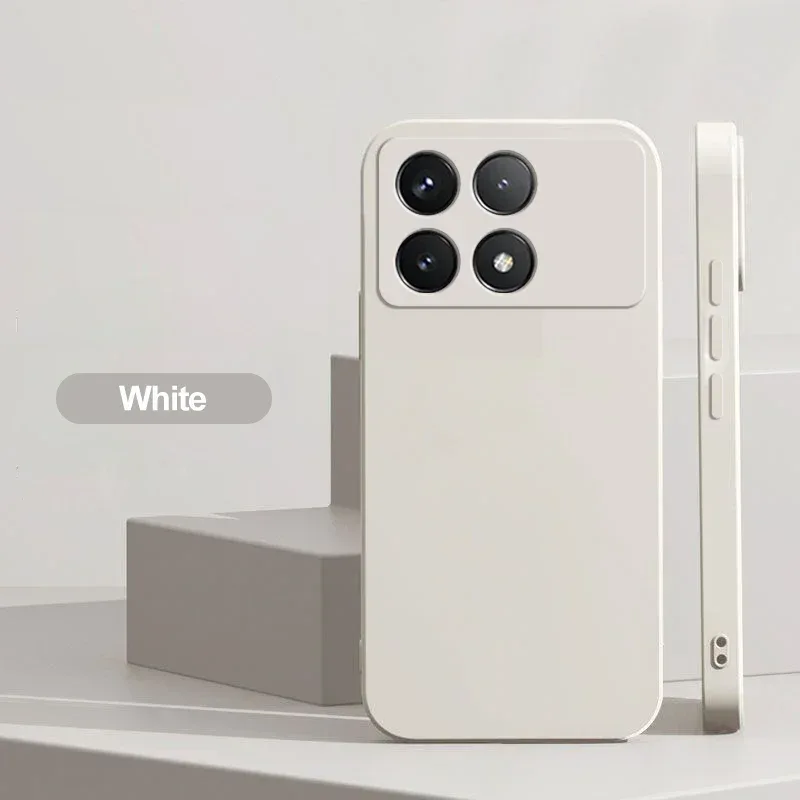Poco X6 Pro Case Liquid Silicone Phone Case For Xiaomi Poco X6 Pro Poco X 6 X6Pro Pocox6 Pro 5G Shockproof Soft Cover