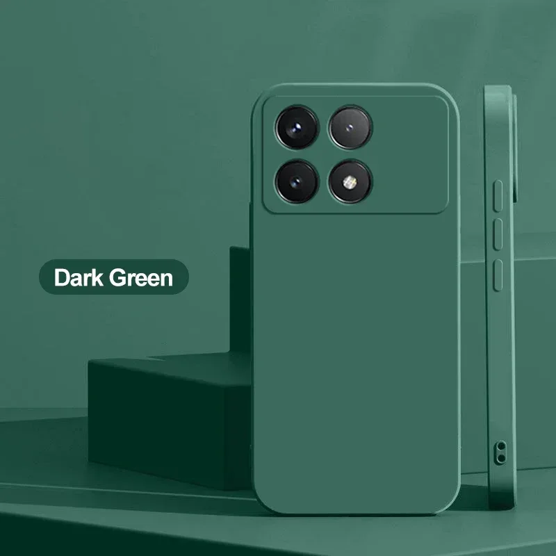 Poco X6 Pro Case Liquid Silicone Phone Case For Xiaomi Poco X6 Pro Poco X 6 X6Pro Pocox6 Pro 5G Shockproof Soft Cover