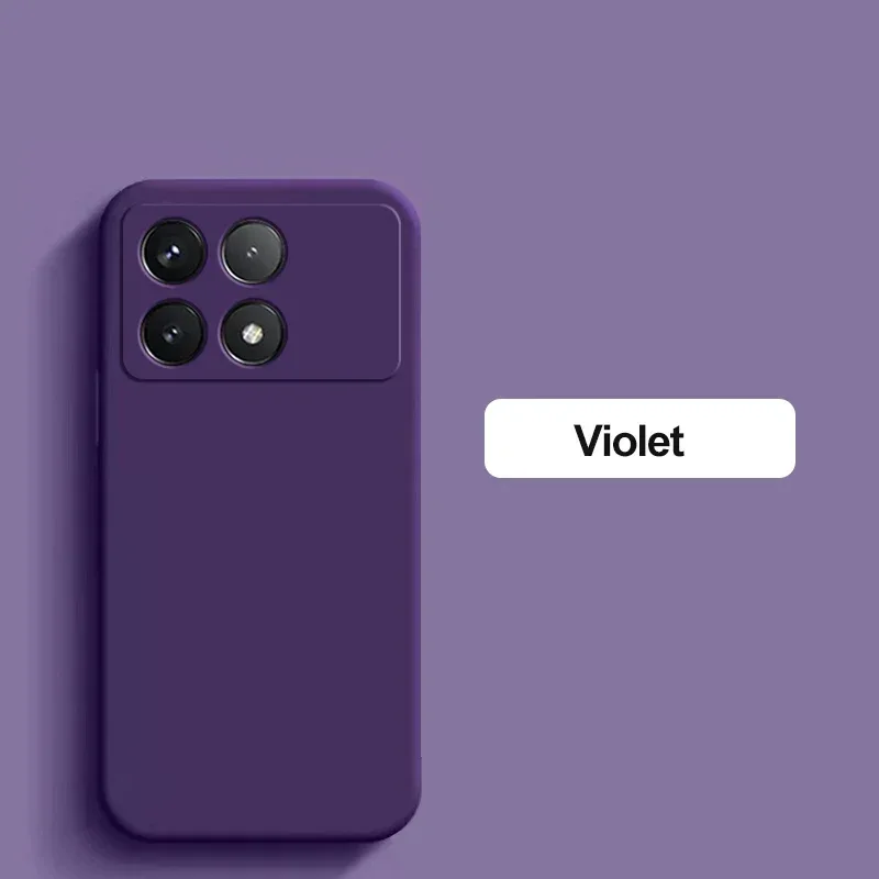 Poco X6 Pro Case Liquid Silicone Phone Case For Xiaomi Poco X6 Pro Poco X 6 X6Pro Pocox6 Pro 5G Shockproof Soft Cover