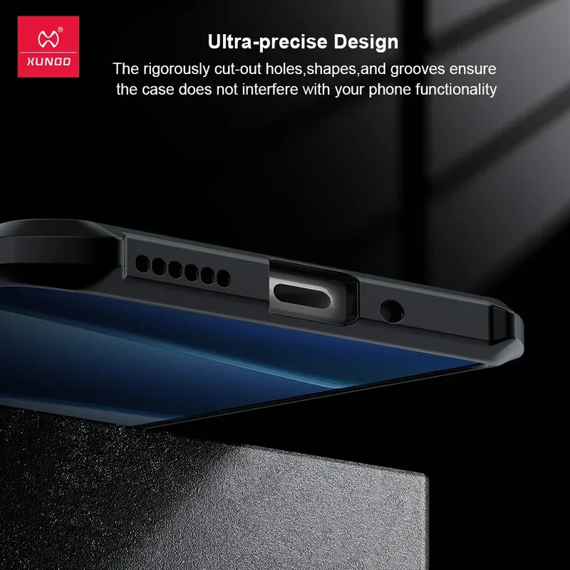 Xundd Phone Case For Xiaomi Redmi Note 14 Pro Shockproof Bumper Protective Cases Luxury Plain Transparent Cover,For Redmi Note14