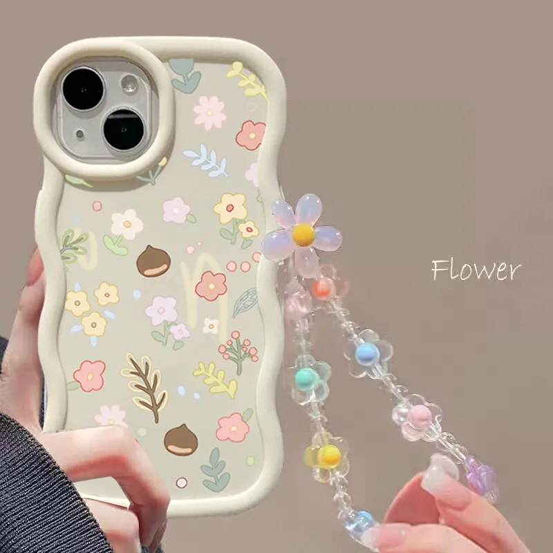 INS Flower Chain Phone Case For Huawei P40 Lite Nova 3i Y70 Honor 90 Lite X8 X6 X9A X7A X8A X7B X8B X9B Soft Silicone Cover