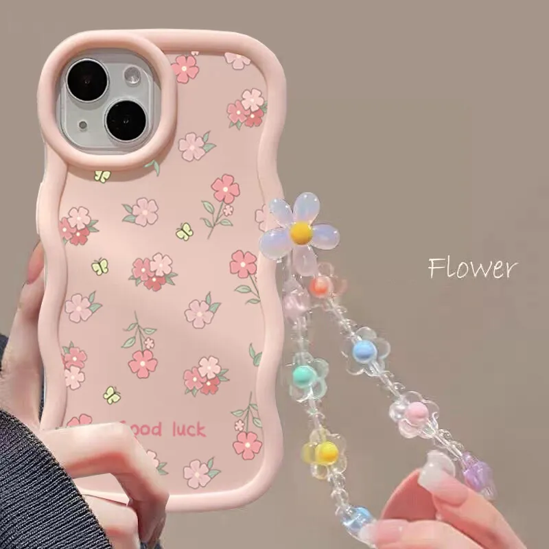 INS Flower Chain Phone Case For Huawei P40 Lite Nova 3i Y70 Honor 90 Lite X8 X6 X9A X7A X8A X7B X8B X9B Soft Silicone Cover