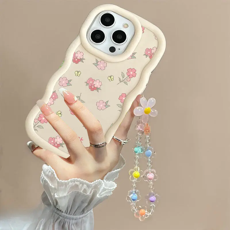 INS Flower Chain Phone Case For Huawei P40 Lite Nova 3i Y70 Honor 90 Lite X8 X6 X9A X7A X8A X7B X8B X9B Soft Silicone Cover