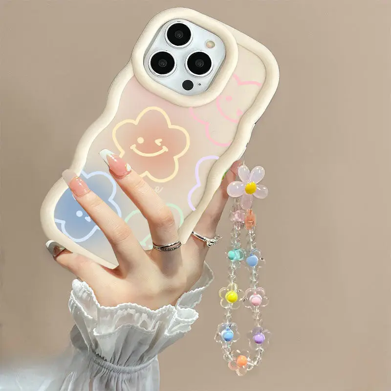 INS Flower Chain Phone Case For Huawei P40 Lite Nova 3i Y70 Honor 90 Lite X8 X6 X9A X7A X8A X7B X8B X9B Soft Silicone Cover