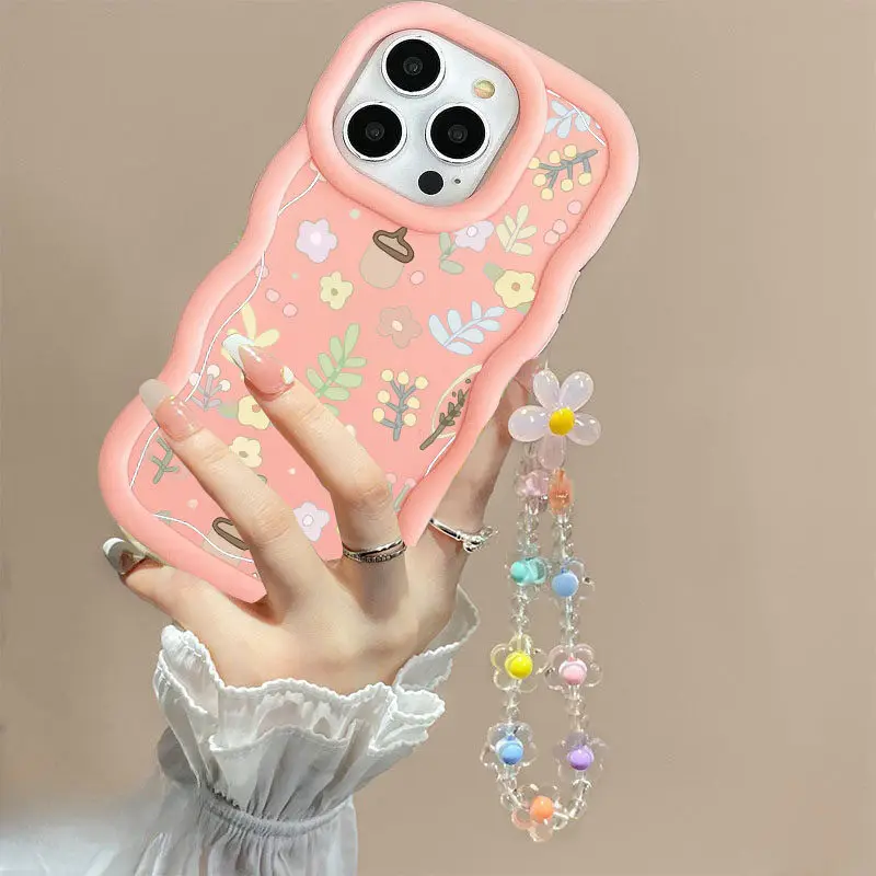 INS Flower Chain Phone Case For Huawei P40 Lite Nova 3i Y70 Honor 90 Lite X8 X6 X9A X7A X8A X7B X8B X9B Soft Silicone Cover