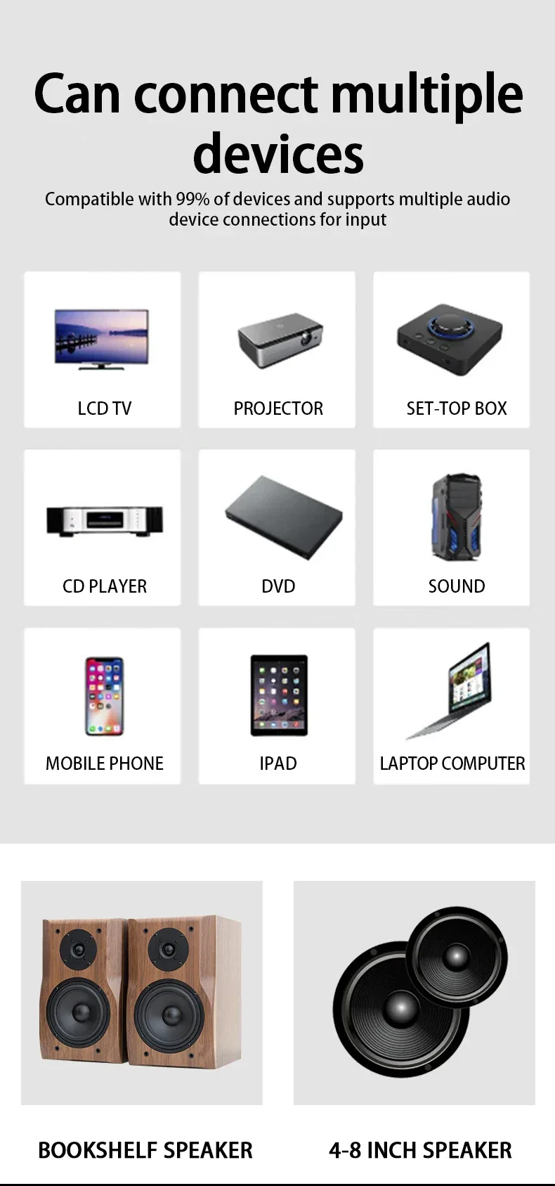Home High-power Bluetooth Power Amplifier 2.0 Channel Constant Resistance Mini Power Amplifier Small Car Power Amplifier Multy