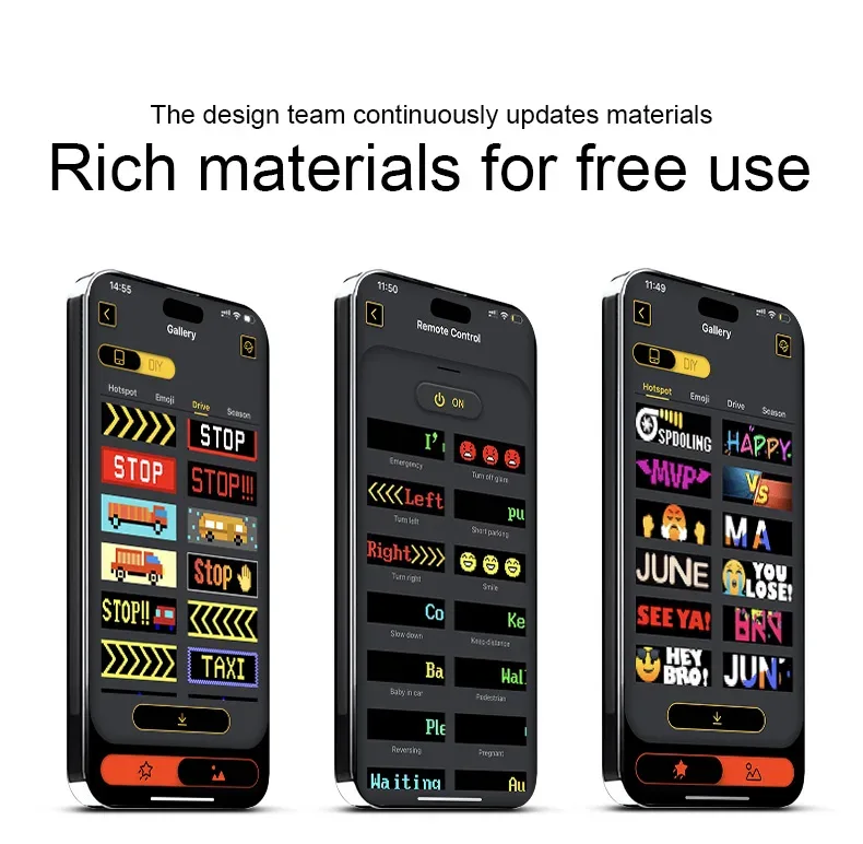 LED Scrolling Advertising Display RGB USB App Bluetooth DIY Devil Eye Overlength Matrix Pixel Panel Pattern Animation Display