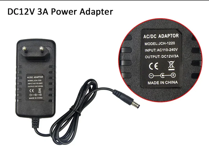 Electronic Power Supply Transformer for Led Light Strips AC/DC 110V 220V to 12V 1A 2A 3A Power Converter Adapter LED Driver