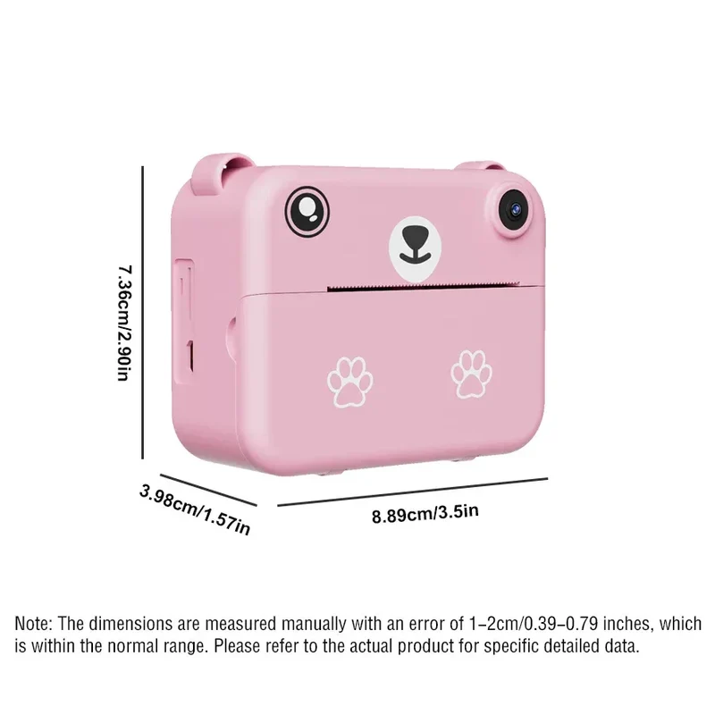 Digital Children Camera Photography Instant Print Photo 1080P HD Video Recorder Mini Thermal Printer Educational Birthday Gifts