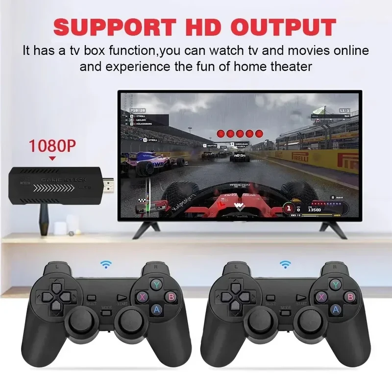 2026 New X2 Plus Game Stick 4K HD 2 4G Retro Video Game Console Wireless Controller TV Emulator PS1 N64 DC
