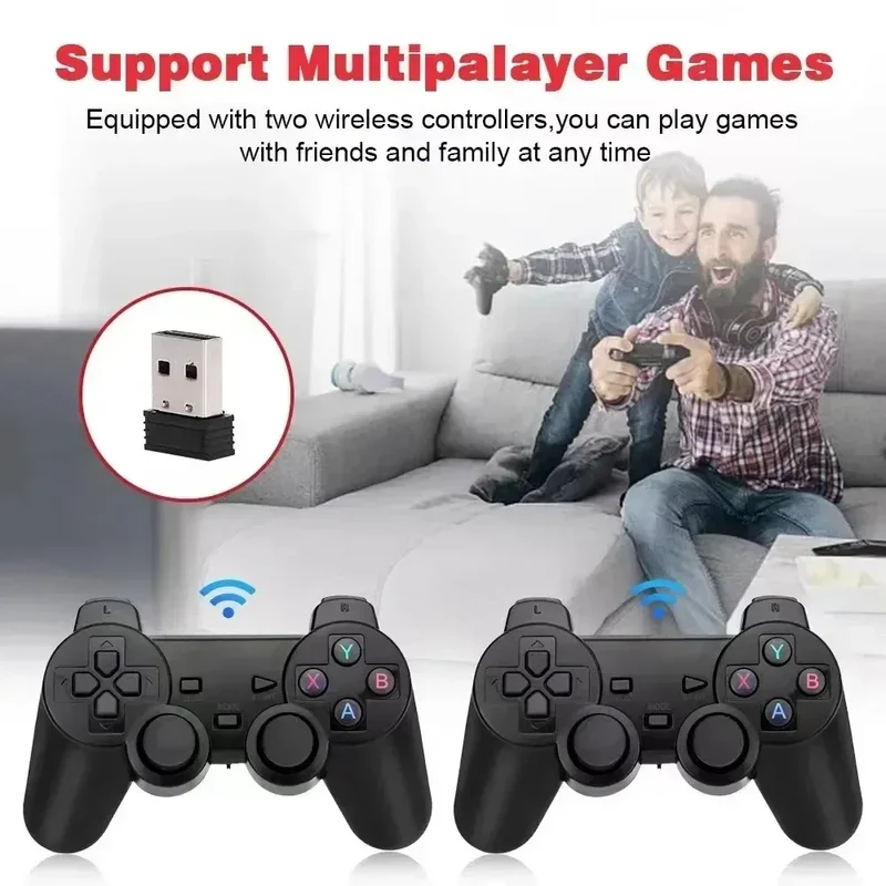 2026 New X2 Plus Game Stick 4K HD 2 4G Retro Video Game Console Wireless Controller TV Emulator PS1 N64 DC