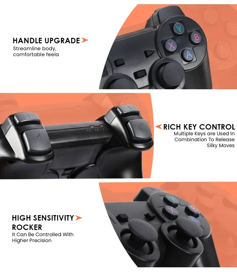 2026 New X2 Plus Game Stick 4K HD 2 4G Retro Video Game Console Wireless Controller TV Emulator PS1 N64 DC