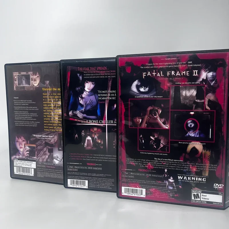 Retro video game Fatal Frame Series NTSC U/C Version copy digital burning disc DVD For PS direct reading modification machine