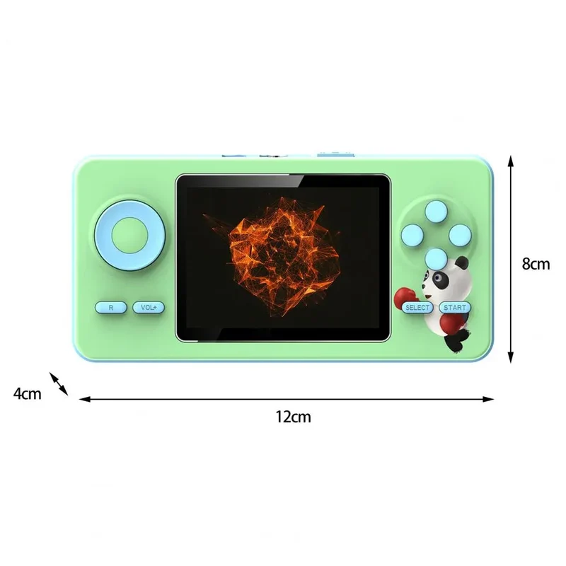 Mini Game Machine Funny Long Battery Life Macaron Color Large Screen Retro Video Game Console for Home